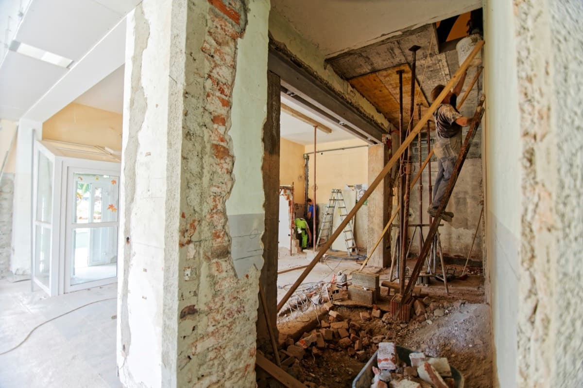 Rear of a house before the extension